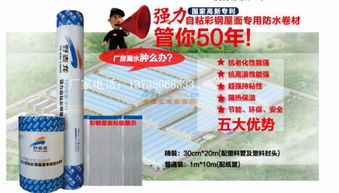 天信強(qiáng)力自粘金屬屋面專(zhuān)用防水卷材